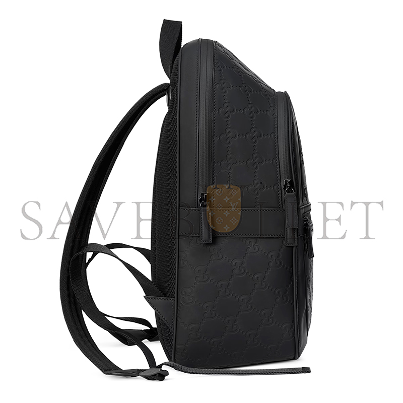 GUCCI RUBBER-EFFECT MEDIUM BACKPACK 771280 (34*26*14cm) GUCCI RUBBER-EFFECT MEDIUM BACKPACK 771280 (34*26*14cm)